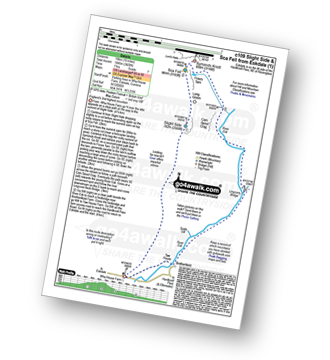 Map with easy-to-follow route details for walk c109 Slight Side and Sca Fell from Wha House Farm, Eskdale pdf