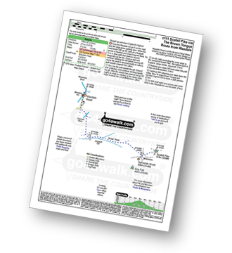 Walk route map with easy-to-follow route instructions for walk c111 Scafell Pike from Wasdale Head, Wast Water pdf