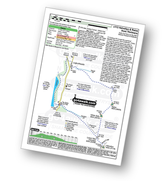 Map with easy-to-follow route details for walk c113 Helvellyn from Thirlmere pdf