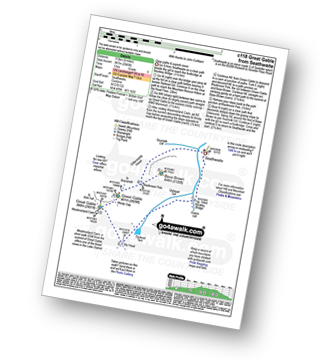 Map with easy-to-follow route details for walk c118 Great Gable from Seathwaite pdf