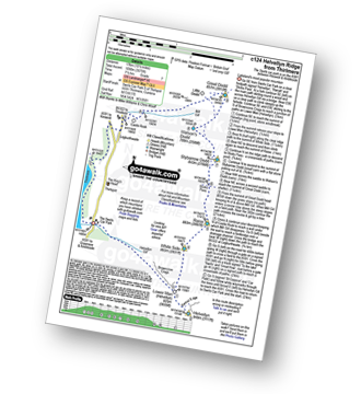 Map with easy-to-follow route details for walk c124 Helvellyn Ridge from Thirlmere pdf