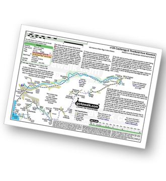 Map with easy-to-follow route details for walk c126 Castlerigg and Threlkeld from Keswick pdf