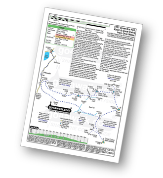 Map with easy-to-follow route details for walk c127 Great Sca Fell and Knott from Over Water pdf