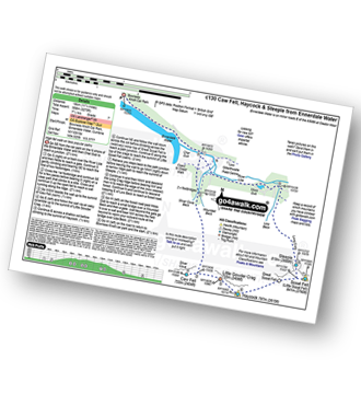 Map with easy-to-follow route details for walk c130 Haycock and Steeple from Ennerdale Water pdf