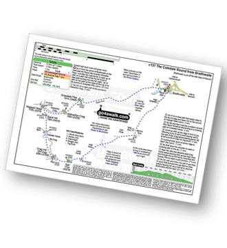 Map with easy-to-follow route details for walk c137 The Coldale Round from Braithwaite pdf