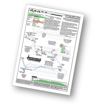 Walk route map with easy-to-follow route instructions for walk c141 Great Gable and Pillar from Wasdale Head, Wast Water pdf