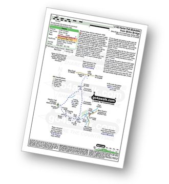 Map with easy-to-follow route details for walk c145 Harter Fell (Eskdale) from Birks Bridge pdf