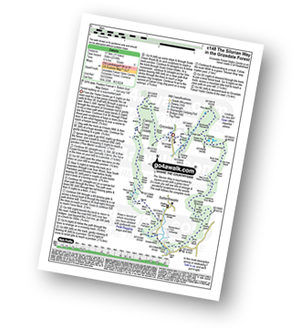 Map with easy-to-follow route details for walk c148 The Silurian Way in the Grizedale Forest pdf