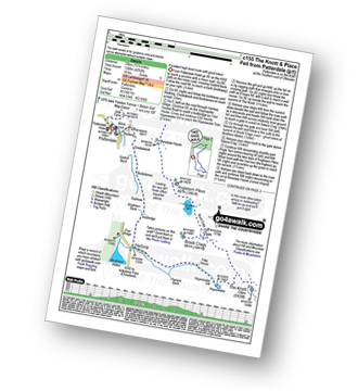 Map with easy-to-follow route details for walk c155 The Knott and Place Fell from Patterdale pdf