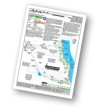 Walk route map with easy-to-follow route instructions for walk c158 High Tove, Thirlmere and Blea Tarn from Watendlath pdf