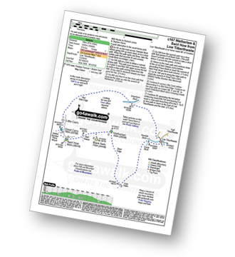 Map with easy-to-follow route details for walk c167 Wetherlam and Swirl How from Low Tilberthwaite pdf
