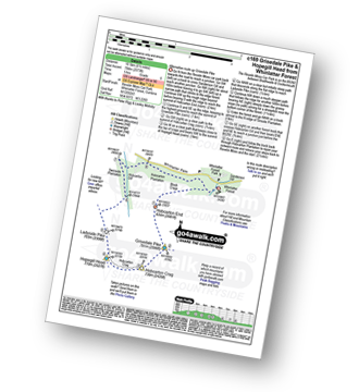 Map with easy-to-follow route details for walk c169 Grisedale Pike and Hopegill Head from Whinlatter Forest pdf