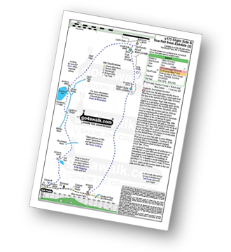 Map with easy-to-follow route details for walk c175 Slight Side and Sca Fell from Wha House Farm, Eskdale pdf