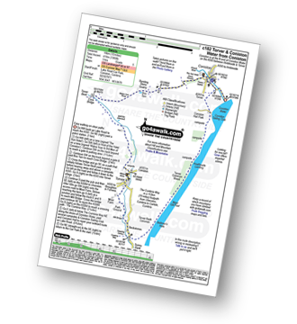 Map with easy-to-follow route details for walk c182 Torver and Coniston Water from Coniston pdf