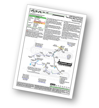 Walk route map with easy-to-follow route instructions for walk c185 School Knott and The Dales Way from Ings pdf