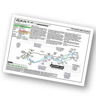 Walk route map with easy-to-follow route instructions for walk c187 Eskdale Valley from Boot, Eskdale pdf