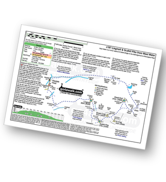 Walk route map with easy-to-follow route instructions for walk c197 Lingmell and Scafell Pike from Wasdale Head, Wast Water pdf