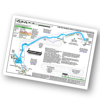 Walk route map with easy-to-follow route instructions for walk c198 The Southern Shore of Ullswater from Glenridding pdf