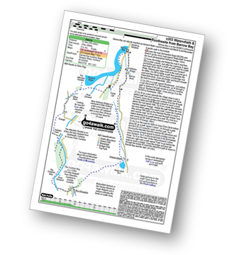 Map with easy-to-follow route details for walk c203 Ashness Bridge, Surprise View, Watendlath, Rosthwaite and The River Derwent from Barrow Bay pdf