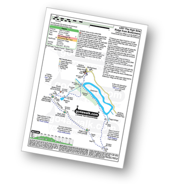 Map with easy-to-follow route details for walk c207 The High Stile Ridge from Buttermere pdf