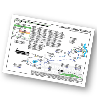 Map with easy-to-follow route details for walk c213 Helvellyn from Glenridding pdf