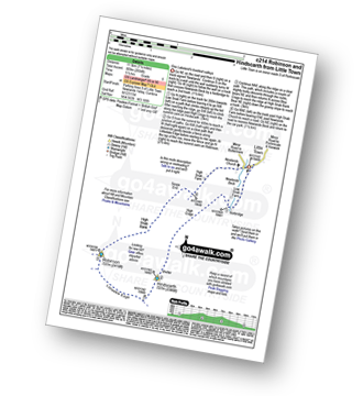 Map with easy-to-follow route details for walk c214 Robinson and Hindscarth from Little Town pdf