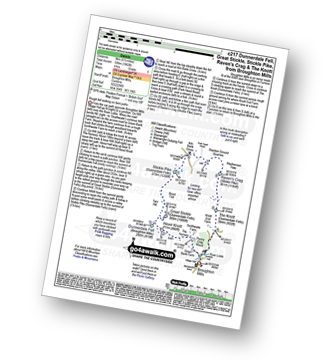 Walk route map with easy-to-follow route instructions for walk c217 Dunnerdale Fell, Great Stickle, Stickle Pike, Raven's Crag and The Knott from Broughton Mills pdf