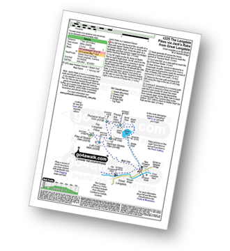 Walk route map with easy-to-follow route instructions for walk c225 The Langdale Pikes via Jack's Rake from The New Dungeon Ghyll, Great Langdale pdf