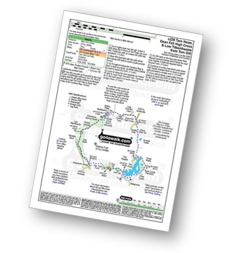 Walk route map with easy-to-follow route instructions for walk c229 Tarn Hows, Oxen Fell High Cross and Low Tilberthwaite from Tarn Hows pdf