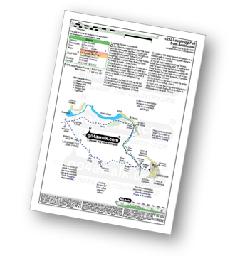 Map with easy-to-follow route details for walk c232 Loughrigg Fell from Ambleside pdf