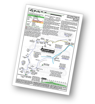 Map with easy-to-follow route details for walk c241 Great Gable and Honister Pass from Seatoller (Borrowdale) pdf