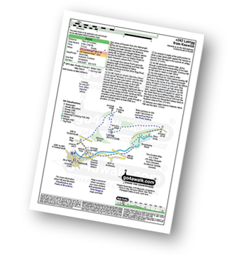 Map with easy-to-follow route details for walk c242 Latrigg from Keswick pdf