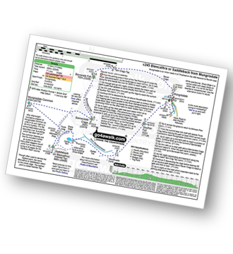 Walk route map with easy-to-follow route instructions for walk c245 Blencathra from Mungrisdale pdf