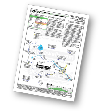 Walk route map with easy-to-follow route instructions for walk c254 The Old Man of Coniston and Brim Fell from Coniston pdf