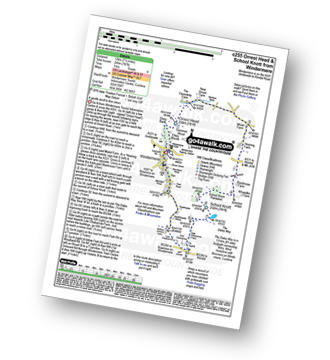 Map with easy-to-follow route details for walk c255 Orrest Head and School Knott from Windermere pdf