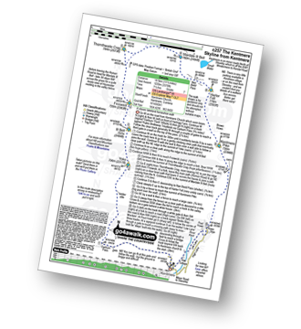 Walk route map with easy-to-follow route instructions for walk c257 The Kentmere Skyline from Kentmere pdf