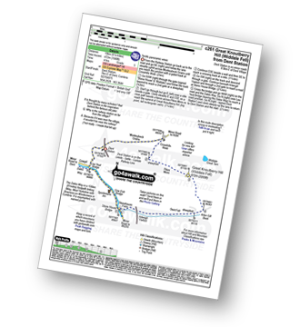 Map with easy-to-follow route details for walk c261 Great Knoutberry Hill (Widdale Fell) from Dent Station pdf