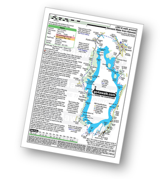 Map with easy-to-follow route details for walk c265 A Circuit of Derwent Water from Keswick pdf