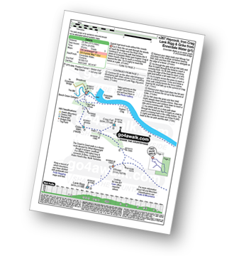 Map with easy-to-follow route details for walk c267 Haycock, Iron Crag, Lank Rigg and Grike from Ennerdale Water pdf