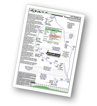 Walk route map with easy-to-follow route instructions for walk c273 Skiddaw and Bakestall from Gale Road (Underscar) nr Keswick pdf