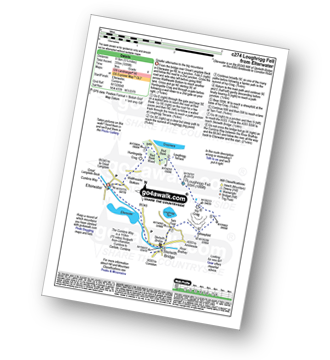 Map with easy-to-follow route details for walk c274 Loughrigg Fell from Elterwater pdf