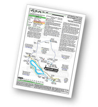 Map with easy-to-follow route details for walk c275 Darling Fell, Low Fell and Fellbarrow from Loweswater pdf