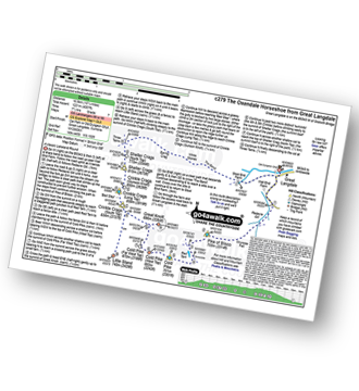 Walk route map with easy-to-follow route instructions for walk c279 The Oxendale Horseshoe from The Old Dungeon Ghyll, Great Langdale pdf