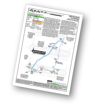 Walk route map with easy-to-follow route instructions for walk c280 Hard Knott from Jubilee Bridge, Eskdale pdf