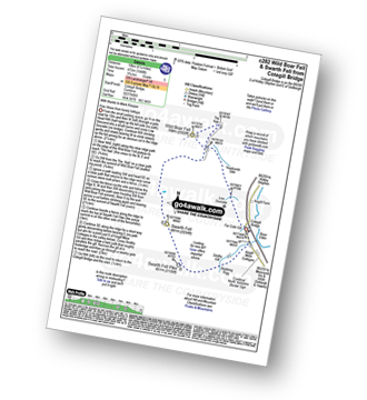 Map with easy-to-follow route details for walk c282 Wild Boar Fell from Cotegill Bridge pdf