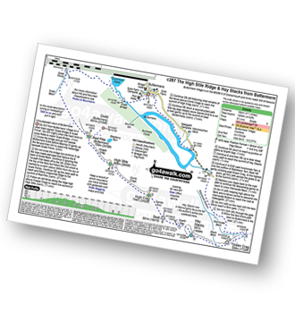 Map with easy-to-follow route details for walk c287 The High Stile Ridge and Hay Stacks from Buttermere pdf