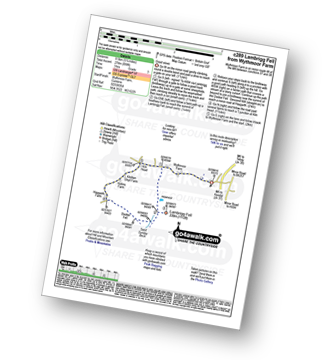 Map with easy-to-follow route details for walk c289 Lambrigg Fell from Wythmoor Farm pdf