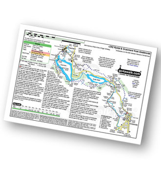 Walk route map with easy-to-follow route instructions for walk c292 Rydal and Grasmere from Ambleside pdf