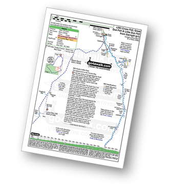 Map with easy-to-follow route details for walk c293 Cross Fell and Great Dun Fell from Garrigill pdf