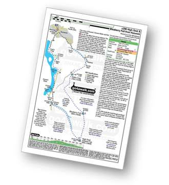 Map with easy-to-follow route details for walk c296 High Seat and Bleaberry Fell from Keswick pdf